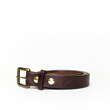 Classic Leather Belt Dark Brown Small